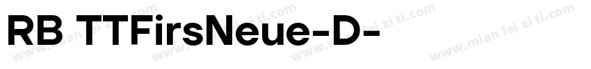 RBUVEQ TTFirsNeue-D字体转换